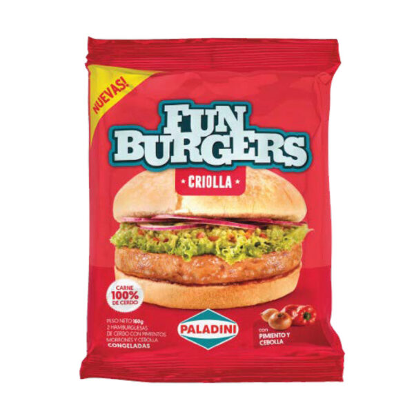 Hamburguesas Fun Burgers Paladini Criolla