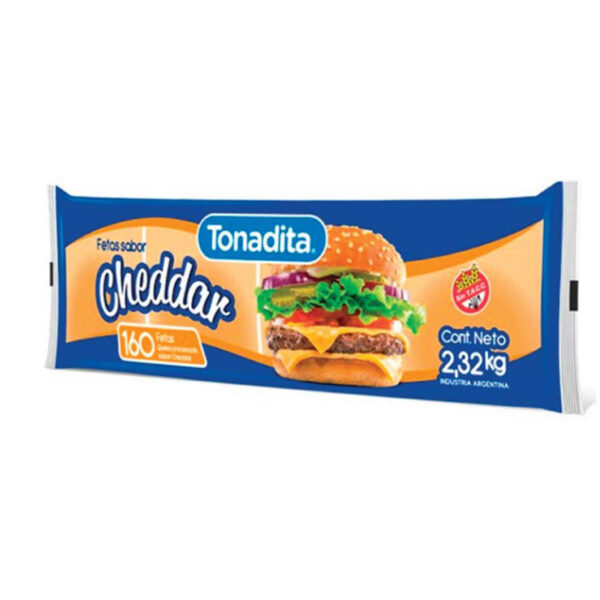 Queso Cheddar Tonadita Feteado x 160u