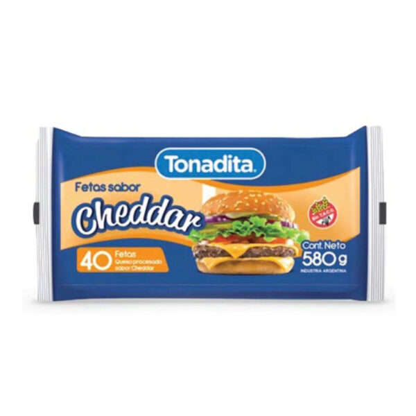 Queso Cheddar Tonadita Feteado x 40u