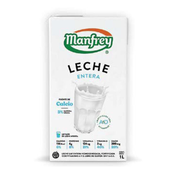 Leche entera Manfrey